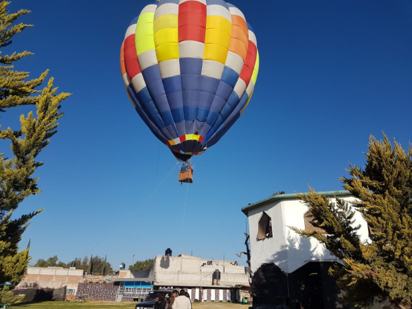 elevacion en globo en teotihuacan rio adventure mexico
